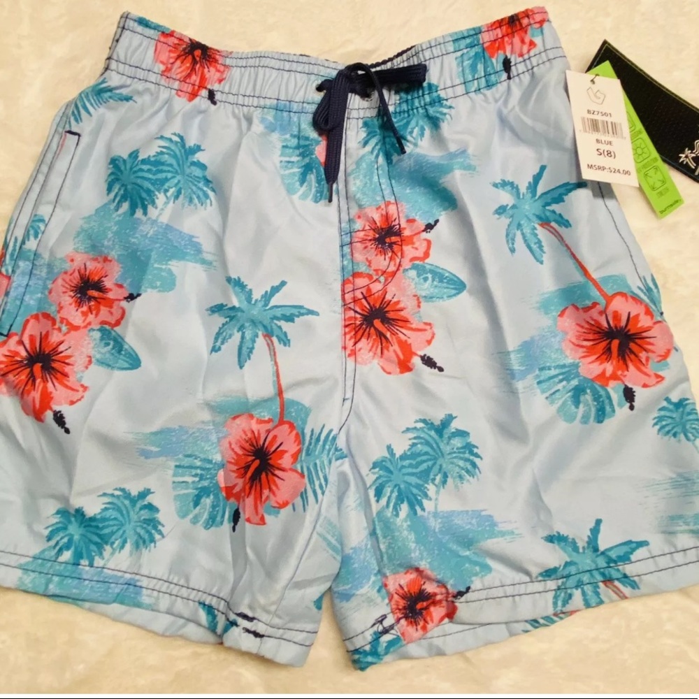 BURNSIDE Boys Swim Surf, Board Shorts Size 8 NWT’s
